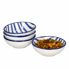 4er Set Seaside Schalen flach Ø 8 cm Streifen Snack-Schüssel Dessert Ritzenhoff