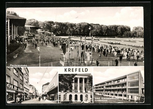Krefeld rathaus - ak, krefeld,