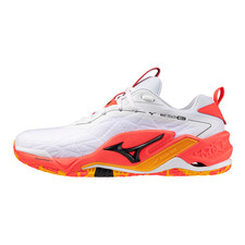 MIZUNO Wave Stealth Neo 2    Indoorschuhe Handball  weiß/rotorange