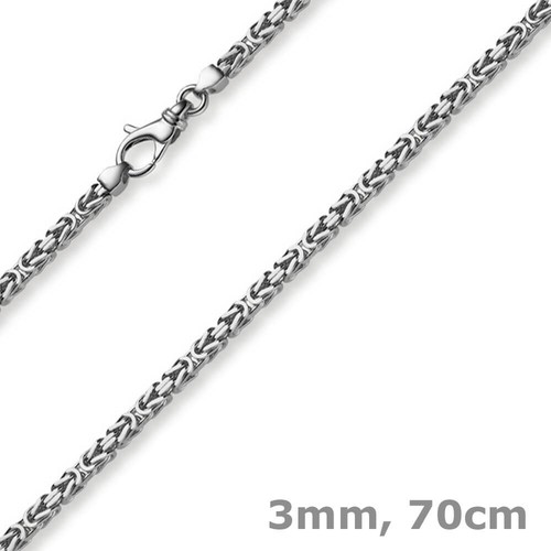 3mm kette halskette - 3mm,