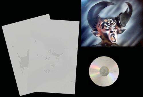 Airbrush schablone step - airbrush, by