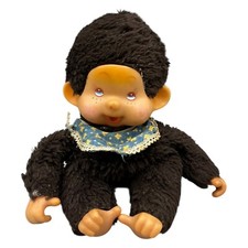 Sekiguchi Monchhichi Monchichi Blauer Latz 18cm Braun Alte Version Rar Selten