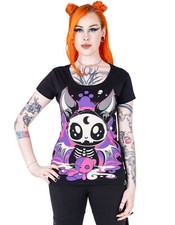 Cupcake Cult T-Shirt Bat Doll Fledermaus Skelett Schädel Fantasy Okkult Goth