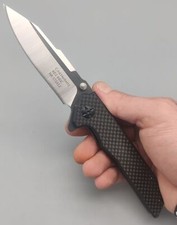 Herbertz Taschenmesser Carbon u. G10 Griff 440C Stahl