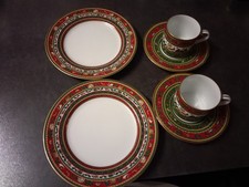 Maebata-3-Teiliges Kaffeegedeck- 2x- -Weihnachten -Merry Christmas-Maebata Japan