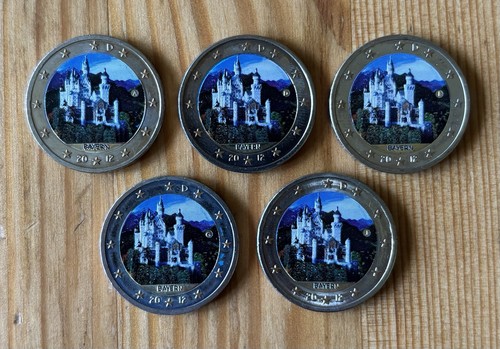 Euro münze deutschland - 5x,