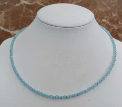 Edelsteinkette aquamarin - edelsteinkette,