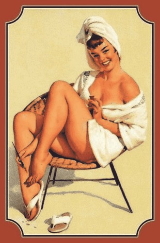 Blechschild 20x30 pin - up, girl