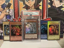 Yu-Gi-Oh der Geflügelte Drache von RA Ghost Rare + Götterkarten + Dunkler Magier