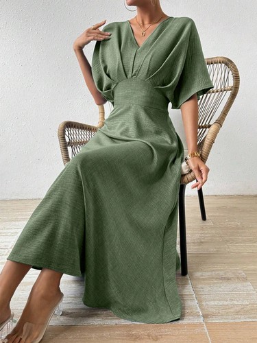Elegantes damen maxikleid mit - elegantes,