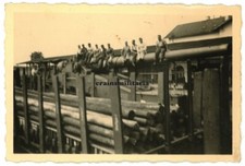 Orig. Foto franz. Beute 32 cm Eisenbahngeschütz Artillerie in Frankreich 1940