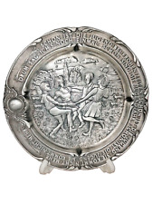 Zinnteller SKS Design Vintage Teller Schön ist die Jugend junge Leute Motiv schö