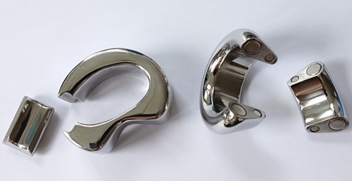 Edelstahl hodenring oval - 2, =