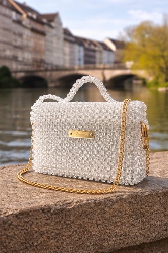 Handtasche damen perlentasche - handtasche,