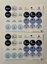 LUFTHANSA Aufkleber Bogen mit