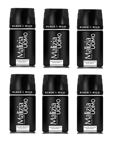Malizia uomo black - black, &