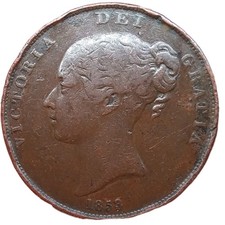 1853 Queen Victoria Kupfer