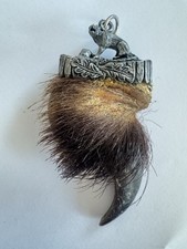 Charivari Anhänger alte große Bärenkralle 8cm Trachtenschmuck Tracht Oktoberfest