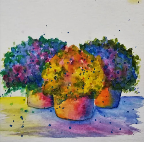 Stillleben lila blumen strauß - lila,