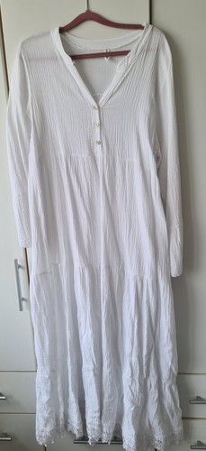 Musselin maxi kleid - musselin,