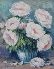 Ölgemälde Blumen Stillleben