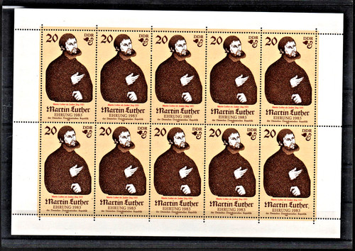 Ddr 1982 kleinbogen martin - ddr,