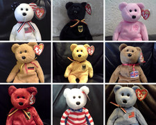 Original Ty Beanie Babies Baby Teddy Teddies aus verschiedenen Ländern 2