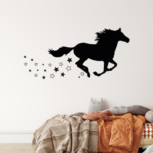 Wandtattoo pferd mit - pferd, sternen