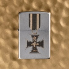 Zippo Feuerzeug Sammlerstück Vintage Look Lighter Orden Medaille Kreuz Serie