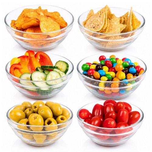6er set salat schälchen - 6er, glas