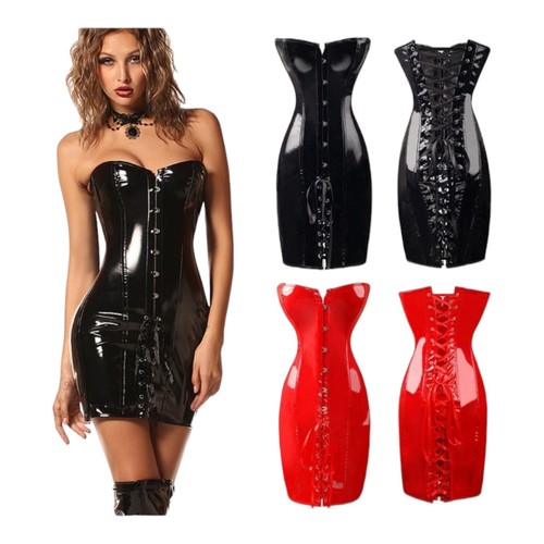 Pvc korsett sexy clubwear wet - clubwear,