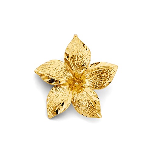 Gelbgold blume anhänger - gelbgold,