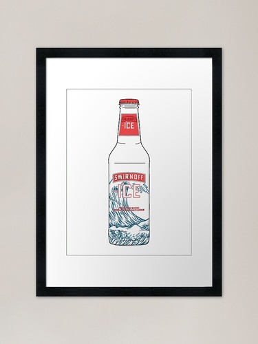 Smirnoff eiswelle gerahmter - smirnoff,