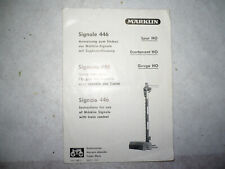 Märklin Signale 446 Anleitung von 1955 gut  -Schnäppchen-