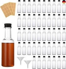 wordmouk Plastik Mini Likörflaschen 48 Stück Kleine Leere Schnapsflaschen 25mL W