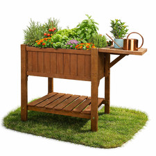 Hochbeet Holz mit Ablage -