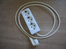 1,50 m elektrisches Verlängerungskabel Kemakeur 16 Ampere 250 GS cremeweiß VDE