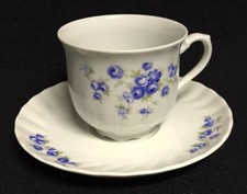 Seltmann Weiden - Regina - Kaffeetasse & Untertasse - Blaue Blüten - Form 26870