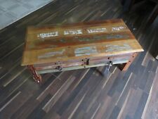 Couchtisch mit Schubladen Altholz 115x56x40 cm Recycled