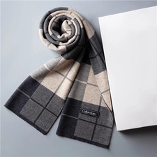 Luxus Herren Schal Cashmere Kariert Weich Warm Leicht Quaste Elegant  Striped Wi