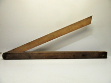 alter einstellbarer Schreinerwinkel oder  Zimmermannswinkel  -Winkelmaß aus Holz