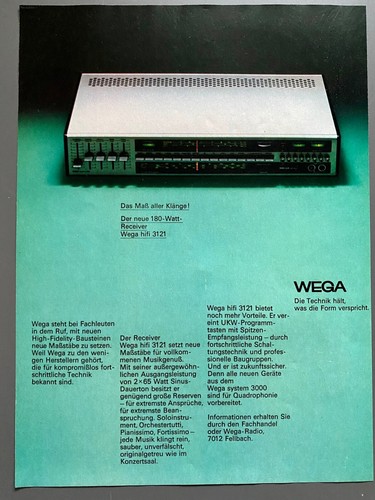 Wega hifi 3121 receiver - wega,