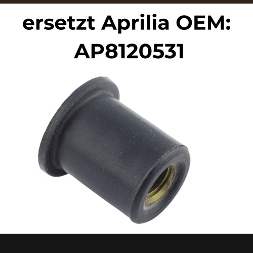 10x gummimutter für aprilia - 10x, |