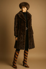 Eleganter Vintage Nerzmantel Handgefertigt Kürschnerarbeit Größe 36/38 🔹