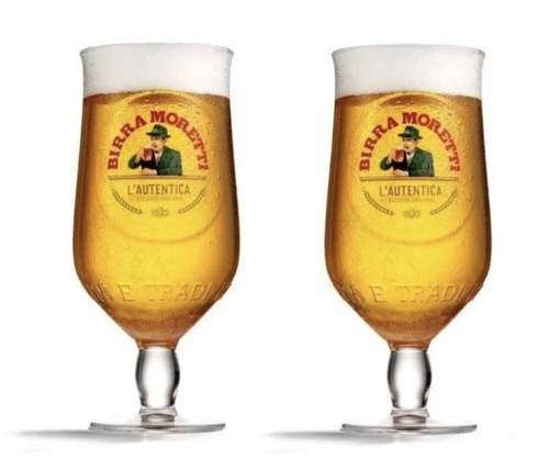Birra moretti gläser - 2, x