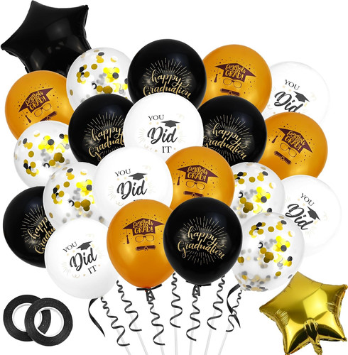 Abschlussdeko ballons set - abschlussdeko,