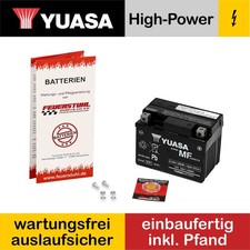 PGO Galaxy 50, 1993-1999, Batterie YUASA geladen, wartungsfrei (inkl 7,50 Pfand)