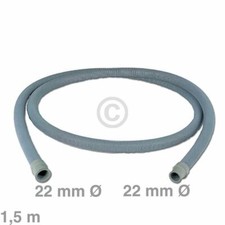 TOP Ablaufschlauch Schlauch-Ablauf 2,5m, 22/22Ø für u.a Miele