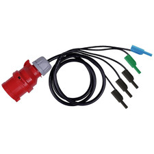 Metrel A 1641 Messadapter CEE-Kupplung 16 A 3polig - Bananenstecker 4 mm Stecker