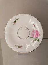 MEISSEN PORZELLAN - UNTERTASSE  TEE - ROTE ROSE - GOLDRAND - 1.Wahl 